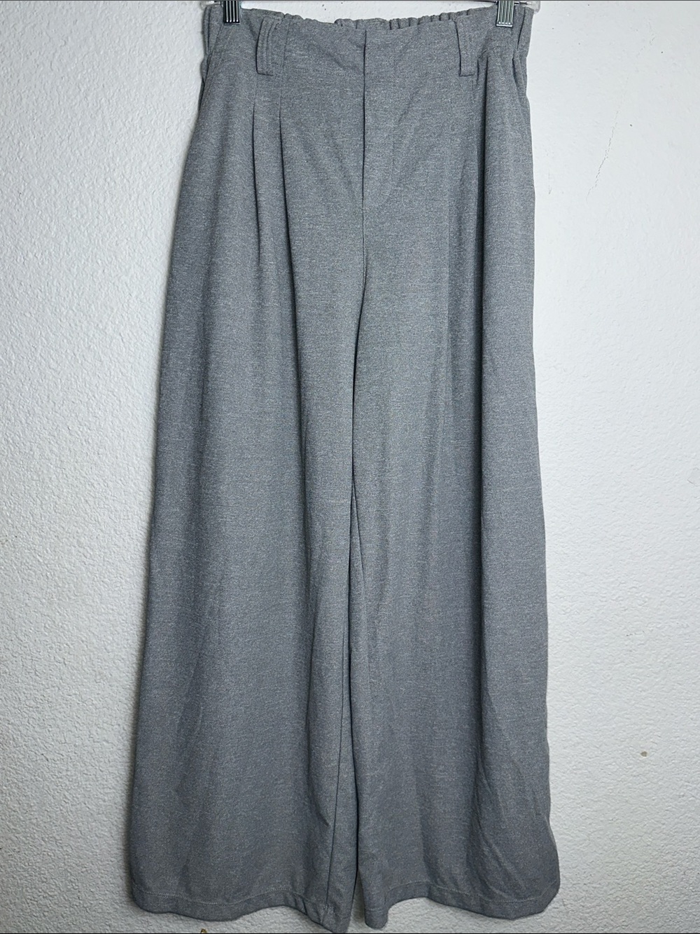NEW Halara Flex High Waisted Pants Gray Pocket Wide Leg Work Medium Petite